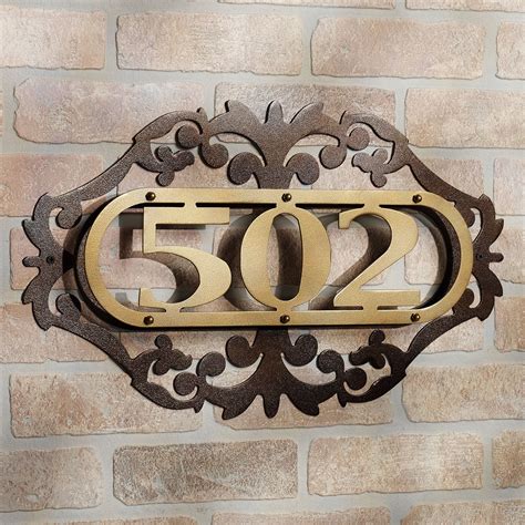 hanging house numbers metal|hanging house numbers plaques.